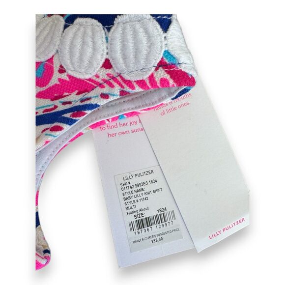 Lilly Pulitzer Baby Lilly Knit Shift Dress & Bloomers 18-24 Months NWT - Picture 5 of 5
